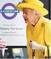  ?? Reuters ?? Britain’s Queen Elizabeth at Paddington Station in London yesterday.