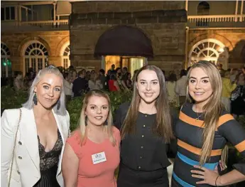  ?? Photos: Kevin Farmer ?? CELEBRATIN­G INNOVATION: Having a lovely night at the Downs Women in Business Awards are (from left) Trish Jones, April Lancaster-Smith, Riley Campbell and Catherine Ardi.