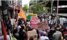  ?? Luigi Morris/Left Voice ?? A protest on behalf of fired Starbucks workers. The US is one of very few countries to use ‘at-will’ employment. Photograph: