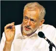  ??  ?? Jeremy Corbyn is the Labour front-runner