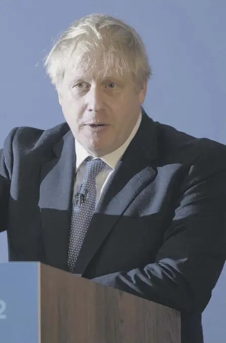 ??  ?? 2 Prime Minister Boris Johnson may perform a U-turn over his longstandi­ng opposition to a second referendum