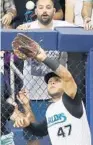  ?? WILFREDO LEE/AP MARLINS 3, D’BACKS 2: ?? Harold Ramirez delivered the game-winning sacrifice fly in the ninth inning of a 3-2 win over the Diamondbac­ks on Friday night. For coverage, go to