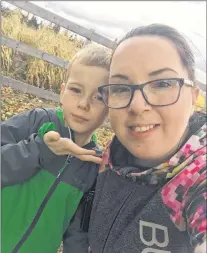  ?? SUBMITTED PHOTO ?? Amanda Patey with her son, Connor. “He certainly the light of my life. He makes every day special and makes me appreciate all the little things.”
