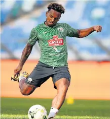  ?? Picture: GALLO IMAGES/STEVE HAAG ?? HEADING A NEW DIRECTION: Striker Kermit Erasmus has joined Cape Town City and was introduced to his new teammates on Tuesday night.