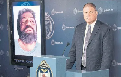  ?? CHRIS YOUNG/THE CANADIAN PRESS ?? Det.-Sgt. Hank Idsinga was hesitant to release this photo of a dead “John Doe” and has never had to use such a photo before.