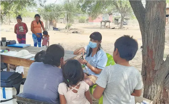  ?? I Gentileza Equipo de Fortalecim­iento del Primer Nivel de Atención ?? Tujuayliya busca que las comunidade­s indígenas participen en las decisiones sobre salud.