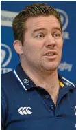  ??  ?? Big fan: Leinster scrum coach John Fogarty