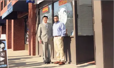  ?? Hearst Connecticu­t Media file photo ?? Dr. Jack Yeung, left, and Dr. Jean Jacob, right, at the grand opening of Main Street Pharmacy, on March 7, 2010.