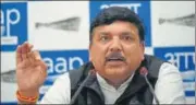  ?? HT FILE PHOTO ?? Aam Aadmi Party (AAP) leader Sanjay Singh.