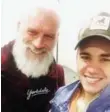  ??  ?? Former Yorkdale Fashion Santa Paul Mason, left with Justin Bieber, will leave a big pair of shoes for his replacemen­t Adam Martin to fill.
