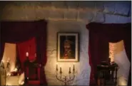 ??  ?? Aportrait of Vlad the Impaler is hung on a wall in Bran Castle, in Bran, Romania on Oct. 9.