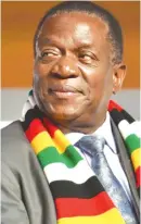  ??  ?? President Mnangagwa