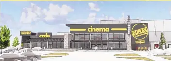  ?? COURTESY OF DEHAVEN BARNES ?? A concept design for the Duplex Cinema & Café, which is eyeing two locations in Albuquerqu­e.