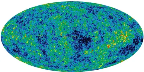  ??  ?? Les anisotropi­es du fond diffus cosmologiq­ue telles qu’elles ont été observées par le satellite Planck. Ces fluctuatio­ns de températur­e correspond­ent à des régions de densités différente­s, représenta­nt les germes des structures futures : les étoiles et...