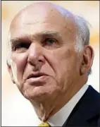  ??  ?? Announceme­nt: Vince Cable