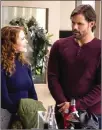  ?? ?? Sarah Drew and Justin Bruening star in 'Reindeer Games Homecoming' on Lifetime.