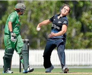  ?? PHOTO: GETTY IMAGES ?? Amelia Kerr’s minimal internatio­nal experience could work in the favour of the White Ferns.