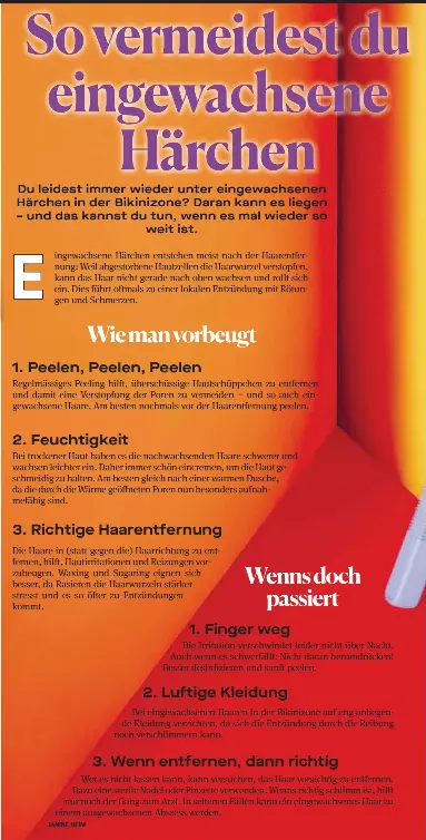 So Vermeidest Du Eingewachsene Harchen Pressreader