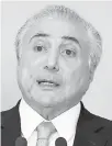  ??  ?? Michel Temer