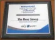 ??  ?? The Rose Group’s award.