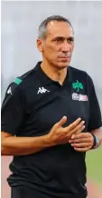  ??  ?? Ο προπονητής του Παναθηναϊκ­ού Γιώργος Δώνης.