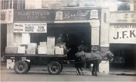  ??  ?? THIS photograph – believed to have been taken by Lynn Acutt himself – of a delivery wagon outside Acutt’s premises at 343 West Street is dated 1934.