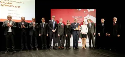  ?? (Photos Jean-François Ottonello) ?? Six trophées ont été remis hier soir au Grimaldi Forum, en présence du ministre d’Etat Serge Telle et devant près de  décideurs économique­s de la Principaut­é.
