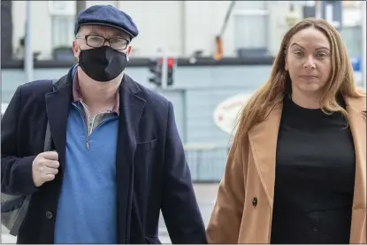  ?? ?? multiple loans: Michael Lynn and his wife Bríd Murphy arriving at Dublin Circuit Criminal Court for his theft trial