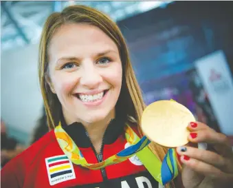  ?? ASHLEY FRASER FILES ?? Erica Wiebe won gold in 75-kilogram women's wrestling in 2016 at the Rio Olympics.