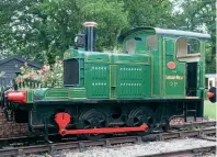  ??  ?? The superbly-restored Shedded Wheat Company Fowler diesel at the Mid-Suffolk Light Railway. MSLR