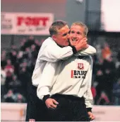  ??  ?? Strike partners
Hurst and Gary Teale