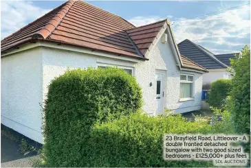  ?? SDL AUCTIONS ?? 23 Brayfield Road, Littleover - A double fronted detached bungalow with two good sized bedrooms - £125,000+ plus fees