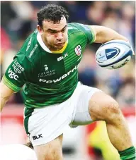  ?? ?? Experience: Former Argentina hooker Agustin Creevy plays his 50th game for London Irish