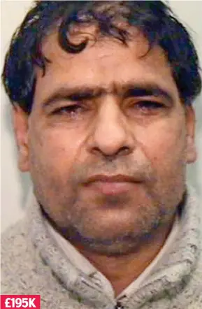  ??  ?? Abdul Aziz: Part of the Rochdale grooming gang given legal aid £195K