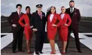  ?? Photograph: Ben Queen ?? The TV personalit­y Michelle Visage (fourth from left) helps to promote Virgin Atlantic’s policy.