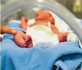  ??  ?? Hyperbilir­ubinaemia or jaundice is one cause of hearing loss at birth. Very high levels of bilirubin in a newborn’s blood can result in bilirubin crossing over to the brain, causing damage. — AFP