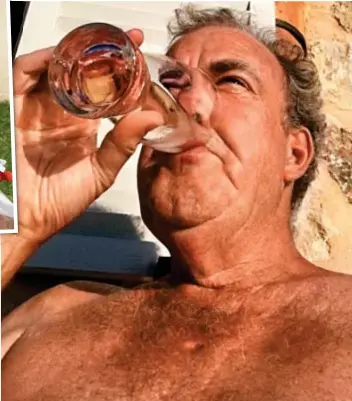  ??  ?? Soaking up the sun: A picture Clarkson posted earlier on his Majorcan holiday