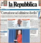  ?? ?? Sopra Prime pagine del marzo 2017 de: La Repubblica Il Fatto Quotidiano