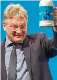  ?? Foto: A. Weigel, dpa ?? Attacken auch auf CDU und FDP: Jörg Meuthen von der AfD.