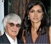  ??  ?? Baby on board... Bernie and wife Fabiana, 44