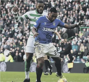  ??  ?? 0 Celtic lead Rangers by 13 points but the Ibrox side have a game in hand and are due to play Celtic twice.