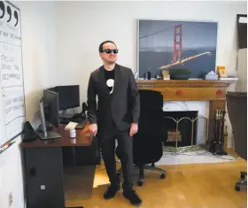 ?? Paul Chinn / The Chronicle ?? Comma.ai CEO and founder George Hotz makes his company’s San Francisco headquarte­rs in a five-bedroom house in the St. Francis Wood neighborho­od.