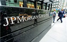  ??  ?? Il quartier generale di JPMorgan Chase a New York