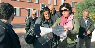  ??  ?? LeaderAl centro Antonella Laricchia, capogruppo M5S alla Regione Puglia