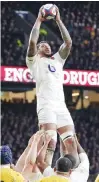  ??  ?? Superb: Courtney Lawes