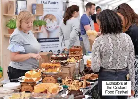  ?? ?? Exhibitors at the Cosford Food Festival