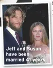  ??  ?? Jeff and Susan have been married 41 years