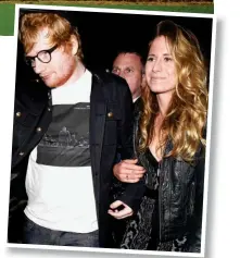  ??  ?? Engaged: Ed Sheeran and Cherry Seaborn