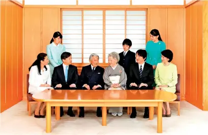  ??  ?? The Imperial Family of Japan (Photo: Courtesy from the Imperial Household Agency of Japan)