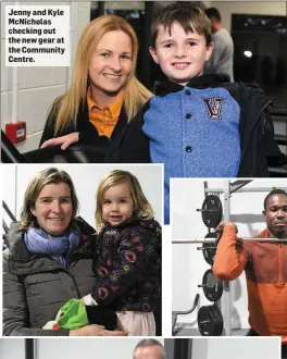  ?? Jenny and Kyle McNicholas checking out the new gear at the Community Centre. ?? FAR LEFT: Eibhlín and Máire Enright from Listowel at the new-look Community Centre on Friday.